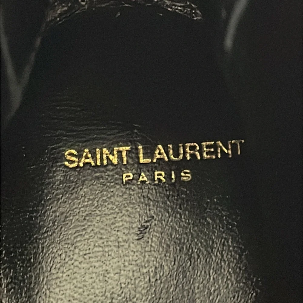 Saint Laurent Paris Wyatt Suede Chelsea Boot Gray/Black Size 41.5/8.5 - Picture 14 of 16